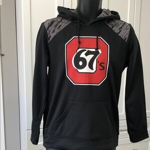 Ottawa 67s OHL Black Hoodie | Men’s Small | Soft Brushed Fleece Lined